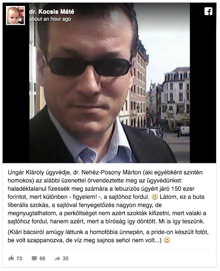 Így buzizik Facebookon a Fidesz kommunikációs igazgatója
