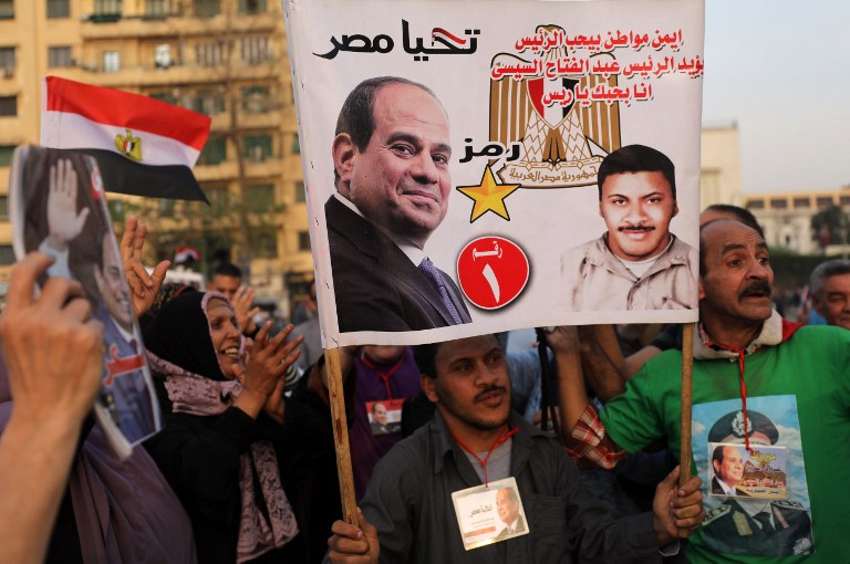 A szavazatok 97 százalékával választották újra az egyiptomi elnököt