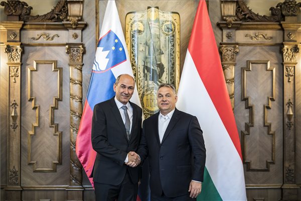 Orbán Viktor a szlovéniai választások győztesével tárgyalt