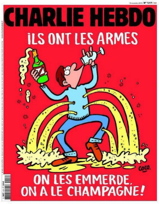 A párizsi merényletből is viccet csinált a Charlie Hebdo