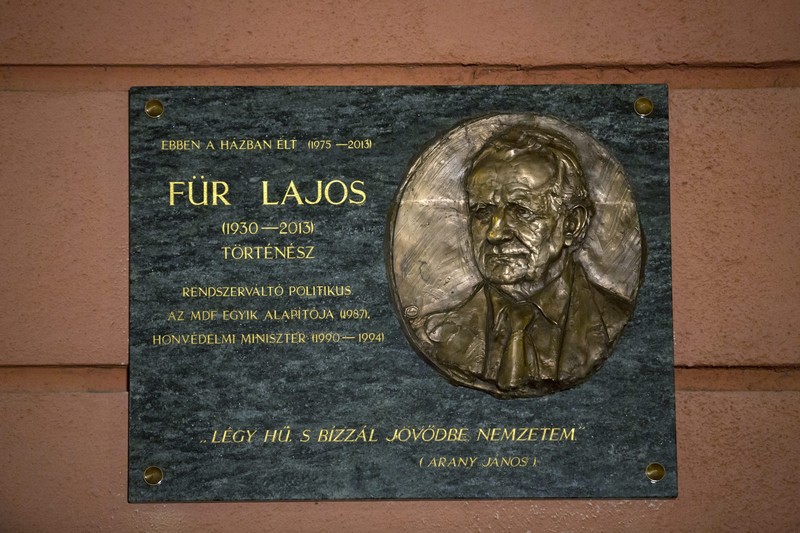 Felavatták Für Lajos emléktábláját Budapesten
