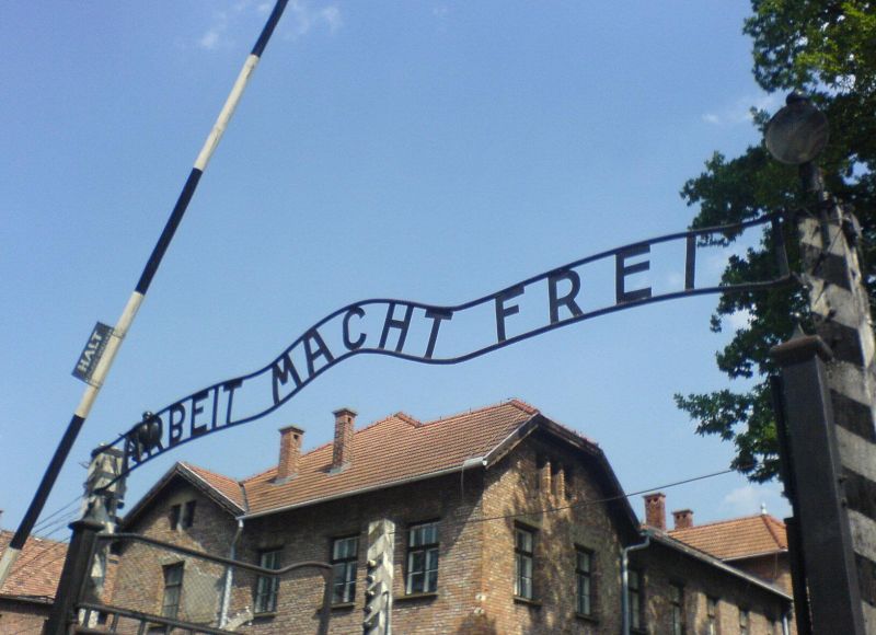 Birkát öltek, majd meztelenül tiltakoztak az auschwitzi haláltábor előtt