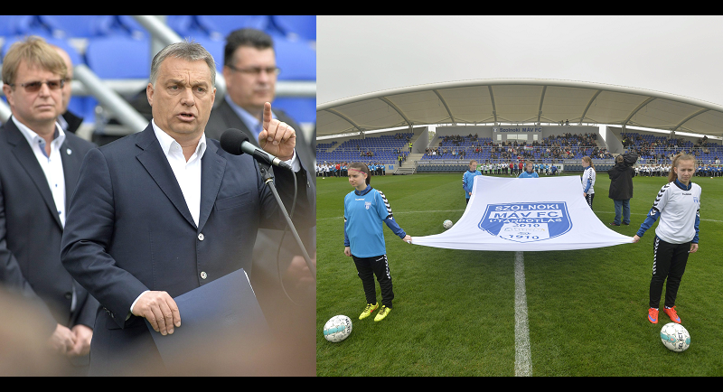Orbán átadta legújabb stadionját Szolnokon