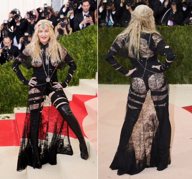 Mellét és tangás fenekét is megmutatta az 57 éves Madonna