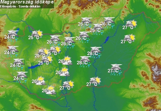 Jön a magyar monszun, térképen mutatjuk hol szakadhat le az ég