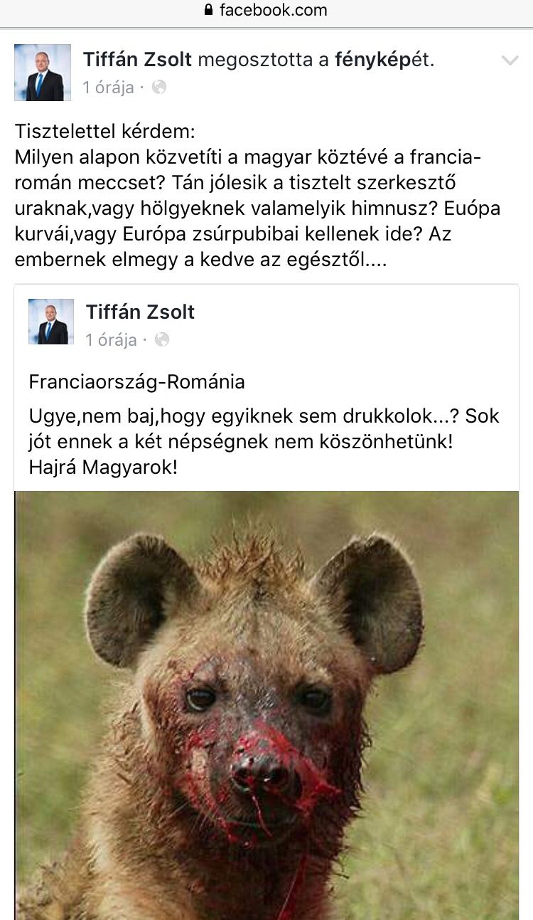 Tiffán Zsolt szerint feltörték a Facebook-oldalát