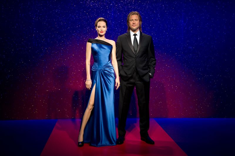 Angliában már el is választották Angelina Jolie és Brad Pitt viaszszobrát