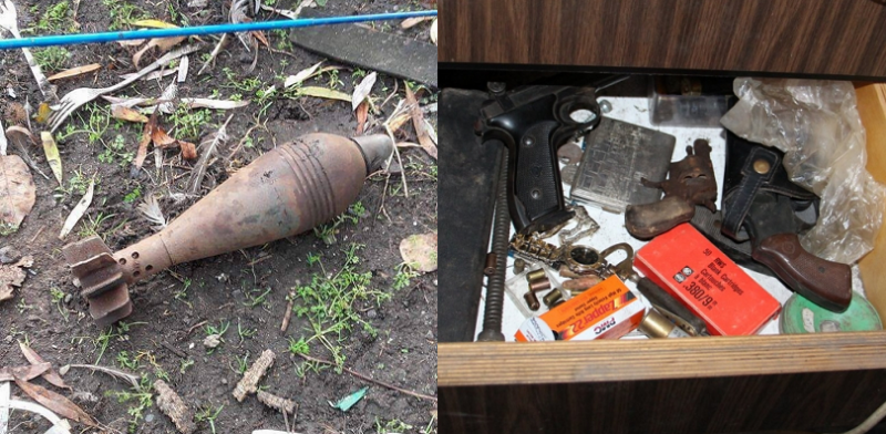 Aknavető gránátot, rengeteg fegyvert találtak egy jászeberényi férfinél – videóval