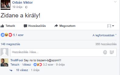 Orbán Viktor elmondta, szerinte ki a király