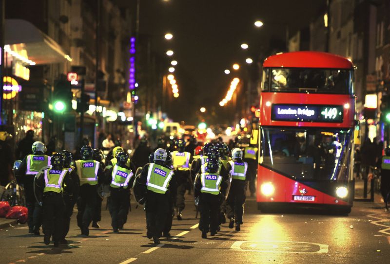 Kisebb zavargás volt Londonban a belvárostól nem messze