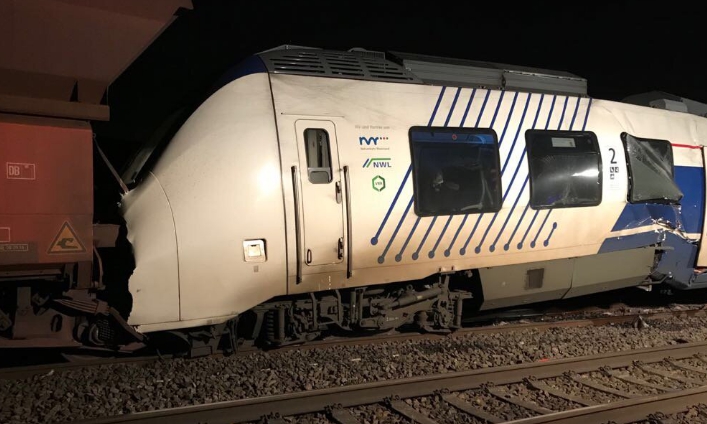 Német vonatbaleset: 41-en könnyebben, hárman súlyosan sérültek meg