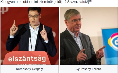 Facebookon lehet szavazni Orbán kihívójára – Gyurcsány máris beégett