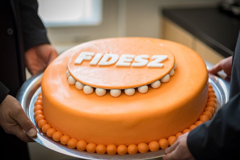 Mutatjuk a Fidesz születésnapi tortáját