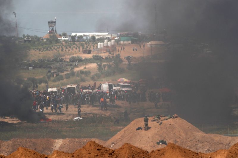 Eddig 40 sérültje van a Gázai övezetnél zajlott összecsapásoknak