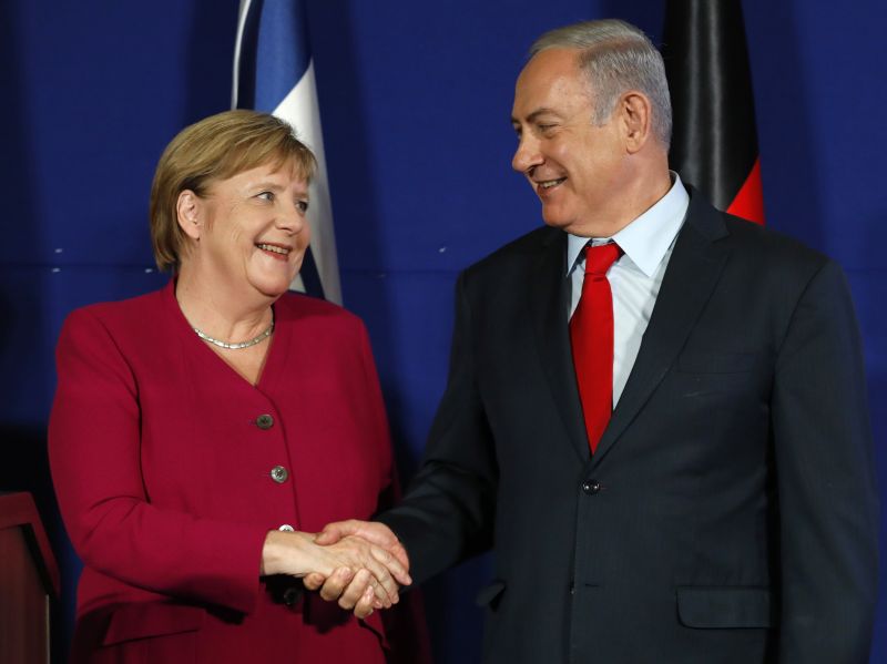 A palesztin állam létrehozása mellett érvelt Merkel Jeruzsálemben