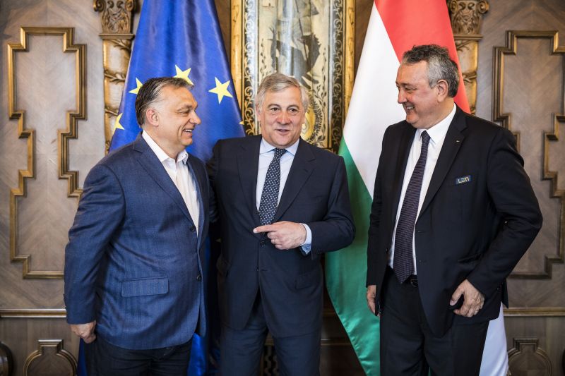 Orbán Viktor a magyar parlamentben tárgyalt az Európai Parlament elnökével
