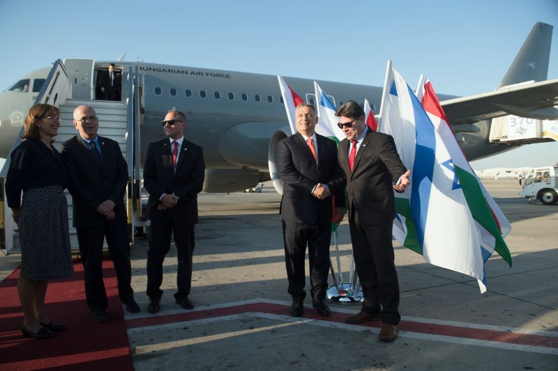 Így érkezett meg Orbán Viktor Izraelbe