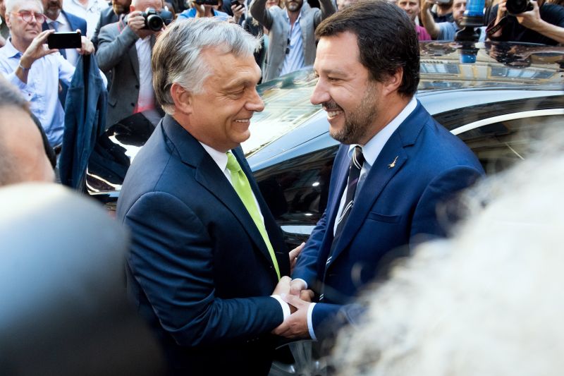 Ezt írta az olasz sajtó a Salvini-Orbán találkozóról