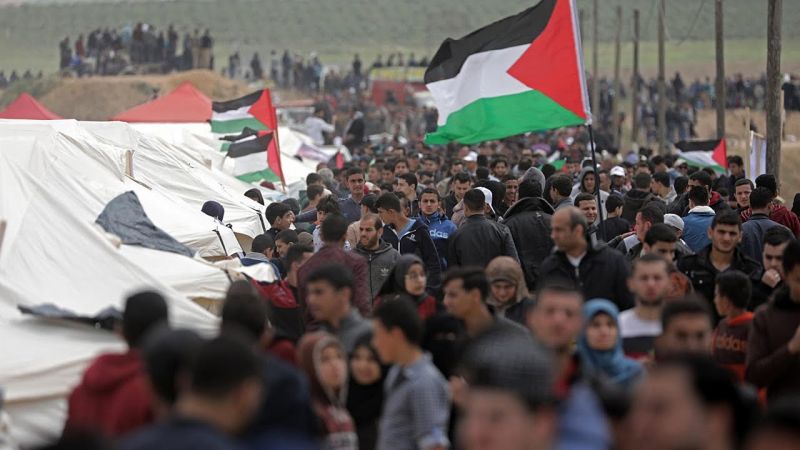 Meghalt két palesztin, sokan megsérültek egy Izrael-ellenes tüntetésen a Gázai övezetben