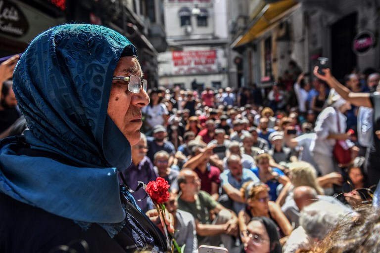 Női tüntetés sem fér bele Törökországban