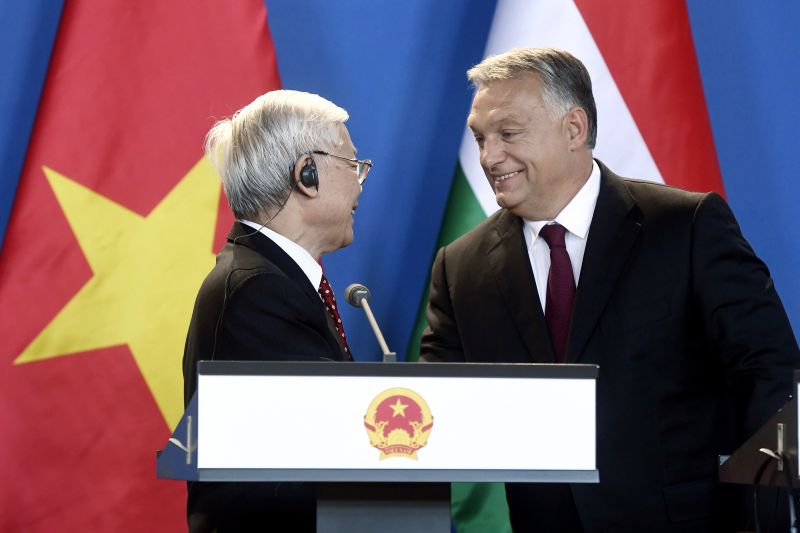 A Vietnami Kommunista Párt főtitkárával találkozott Orbán Viktor