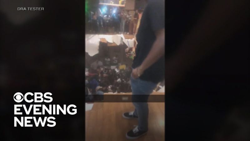 Beszakadt a padló: harminc fiatal zuhant az alagsorba