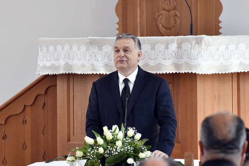 Orbán egy templomban beszélt a kereszténység fontosságáról