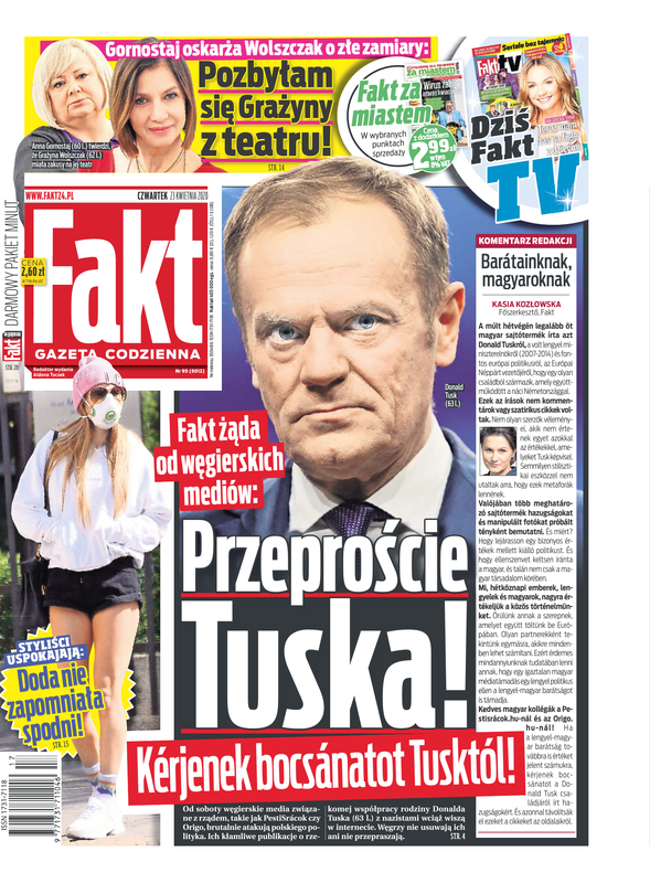 Fotót hamisított a magyar kormánymédia, magyarul üzent nekik egy lengyel napilap