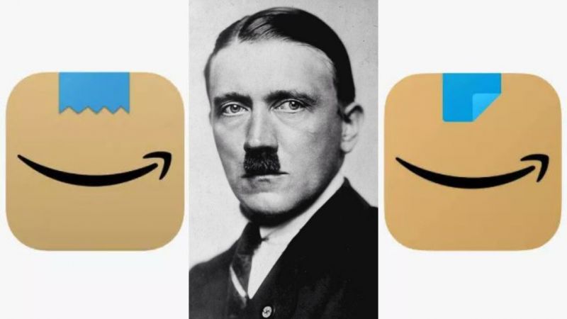 Hitlerre emlékeztetett ezért lecserélte az Amazon az alkalmazása logóját
