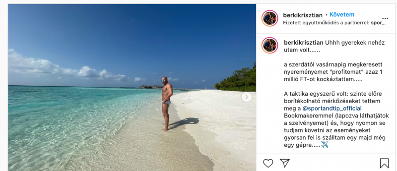 Berki Instagram oldalán panaszkodott, hogy milyen nehéz volt az utazása, de nem aggódott!