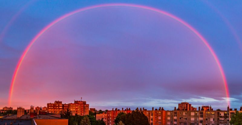Itt az év legszebb szivárványa, Nagykanizsán jelent meg – Fotók