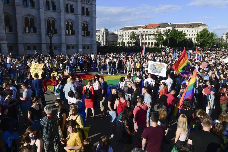 Több ezren tüntettek a kormány pedofiltörvénye ellen a Parlament mellett