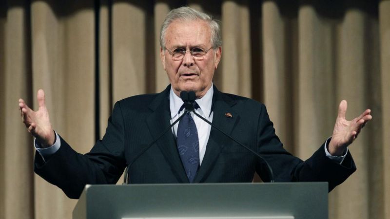 Meghalt H. Donald Rumsfeld az afganisztáni és iraki háborúért is felelős védelmi miniszter