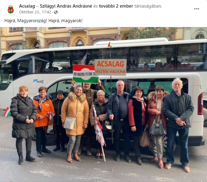 EU-s támogatásból vásárolt buszokkal is szállították a Békemeneten vonuló vidéki fideszeseket