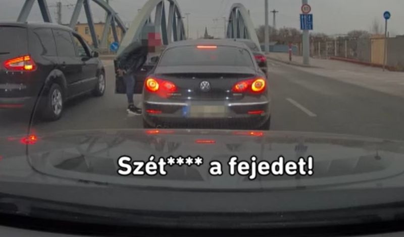 "Szétb...om a fejedet!" – itt vannak a részletek a budapesti autós balhéről, mesélt az egyik verekedő