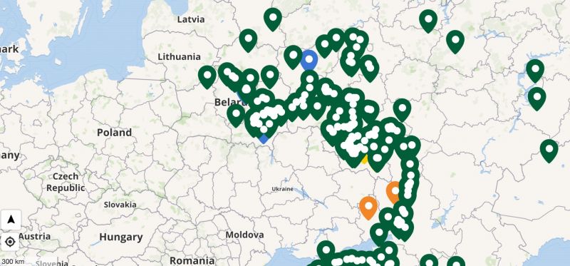 Félelmetes: interaktív térképen az orosz csapatmozgások Ukrajna körül