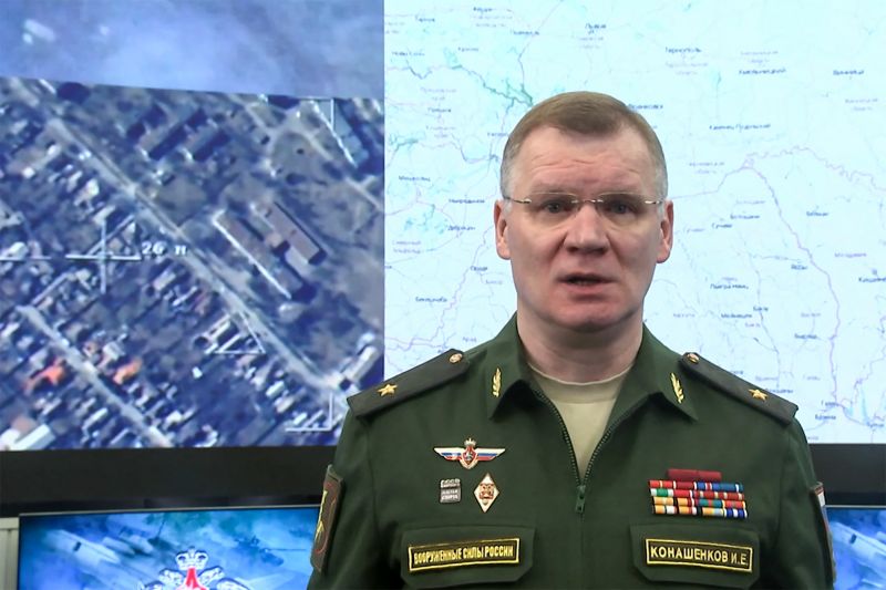 Az orosz katonai szóvivő kilátásba helyezte a Kijev elleni csapást további ukrán szabotázsakciók esetére