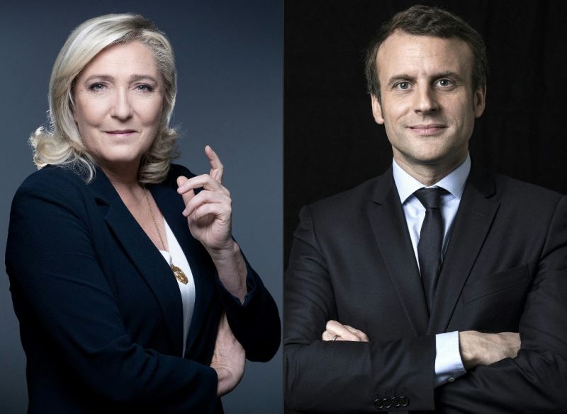 Francia elnökválasztás: Macron nyerte az első fordulót Le Pen előtt 