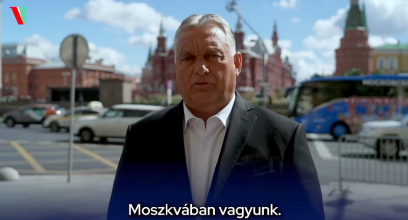 Orbán videóban számolt be moszkvai utazásáról