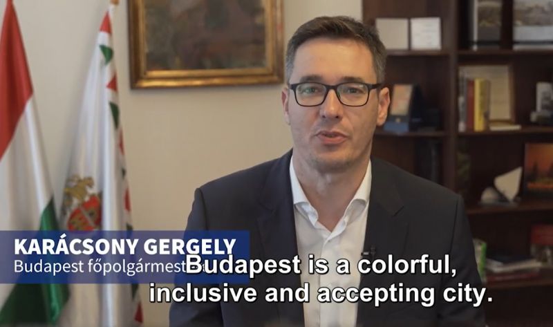 Lesbians protested in Budapest, Gergely Karácsony greeted them