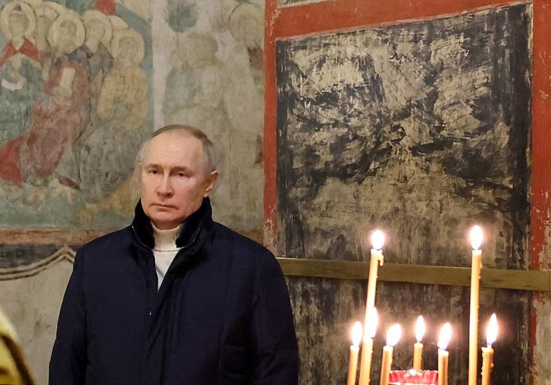 Putyin megköszönte az egyháznak, hogy támogatják az Ukrajnában harcoló katonákat