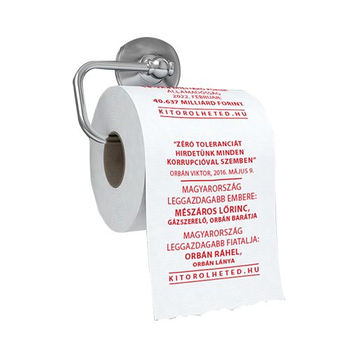 Itt a vége: Szétosztásra került a több százezer kormányellenes WC-papír