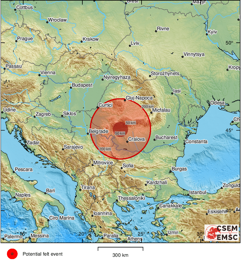Erős földrengés rázta meg Romániát