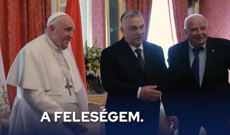 Videó: így mutatta be Orbán Viktor a családját Ferenc pápának