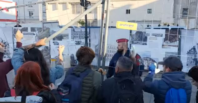 Orbán munkahelyénél kora reggel nekiestek a kordonoknak, a „fideszes káderek” leváltását követelik – Gyülekeznek a rendőrök  – videó