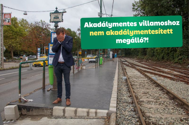 Hatalmas baki történt egy budapesti villamosvonal felújítása során