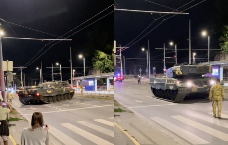 Elárulták: Ezért forgolódott egy Leopard tank a Hungária körúton