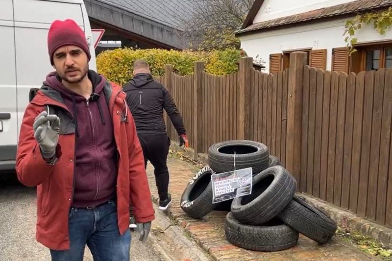Tompos Márton egész nap autógumikat visz a fideszeseknek, minősíthetetlenül reagált az egyik polgármester