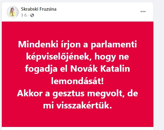 A Fidesz kemény magja már azon dolgozik, hogy visszacsalogassa a bukott Novák Katalint