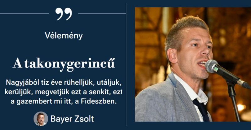 Visszaszóltak Bayer Zsoltnak – "B...od alássan, Zsolt, hát ti tartottátok el Magyart!"